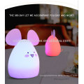 Cute animal shape silicone led night light for Christmas gift